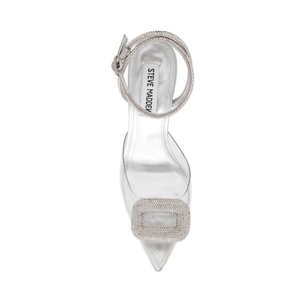 NWT Steve Madden VIENNA SANDAL CLEAR Sz 7,5 - Picture 6 of 11